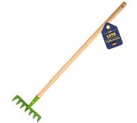 Best Sporting Outils de jardin pour enfants I Appareil robuste pour enfants en métal ou nylon et bois I Parfait pour les petits jardiniers (râteau)