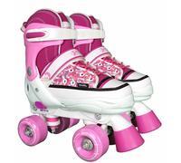 Best Sporting Patins à Roulettes Enfants Abec 7 Taille Réglable Rose Vif