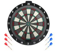 Best Sporting Safety Jeu de Fléchettes Plastique Vitre 6 Flèches