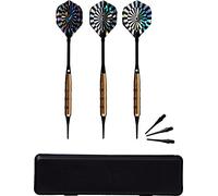 Best Sporting Safety Sabre Lot de 3 Souples avec Manchon en Aluminium et Pointe de sécurité pour fléchettes remplaçables, Poids 14 g, Embouts de Rechange et étui Inclus Adulte Unisexe, coloré