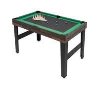 Best Sporting Table de jeu multifonctionnelle 10 en 1 pour enfants et adultes avec air hockey, table de billard, table de billard, baby-foot, etc. (marron foncé)
