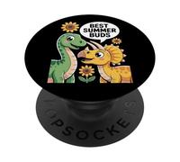 Best Summer Buds - Cute Dinosaur Friends Summer PopSockets PopGrip Adhésif