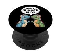 Best Summer Buds - Cute Dinosaur Friends Summer PopSockets PopGrip Adhésif