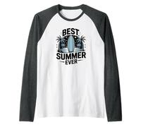 Best Summer Ever Besties Vacances Croisière Natation Relaxante Filles Manche Raglan