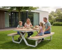 Best Table de pique-nique en aluminium et Polywood 217 x 210 cm - Buddy - 521431