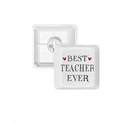 Best Teacher Ever Citation respectée PBT Keycaps pour Clavier mécanique Blanc OEM sans marquage R3 Multicolore