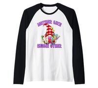 Best Teacher Grandma GNOME with Books for Teacher Mom Saying Manche Raglan