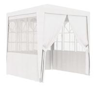""BEST""Tente barnum robuste - Tente de réception avec parois - latérales 2x2 m Blanc 90 g-m² FR83784