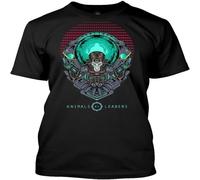 Best to Buy Dark Retro Animals as Leaders American Music T Shirt Black XL