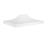 ""BEST""Toile de Tonnelle - Toit de tente de réception 4,5x3 m Blanc 270 g-m² FR17231