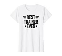 Best Trainer Ever T-Shirt Graphique avec Valeur, Femme, Blanc, XS