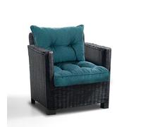 Best Wool Coussin Salon de Jardin Exterieur en Rotin 50x50 + 50x40 - Coussin de Chaise - Coussin d’Assise et Dossier pour Mobilier en Rotin - Polypropylène de Haute Qualité