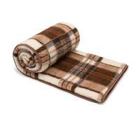Best Wool Couverture Laine Merinos 140x200 cm - Couverture Mouton Chaude - 100% Laine Merinos - Grande et Moelleuse - Poids 500g/m2 - Matériau Respirant
