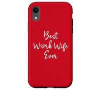 Best Work Wife Ever Funny Coworker Office Bestie Work Wife Coque pour iPhone XR