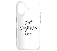 Best Work Wife Ever Funny Office Coworker Bestie Work Wife Coque pour iPhone 17