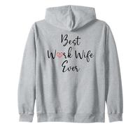 Best Work Wife Ever Funny Office Coworker Bestie Work Wife Sweat à Capuche