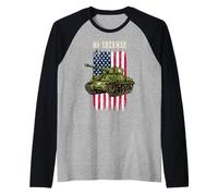 Best WW2 Tank M4 Sherman a WWII Army Tank pour garçons Militaires Manche Raglan