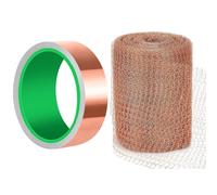 Best ZOIKOM Filet en cuivre, 12,5cm*6 m,filet en cuivre pur à 100%,10m x 25mm Feuille de Cuivre Bande Ruban, EMI Blindage Adhésif, Anti-limaces, Conducteur à Double Face