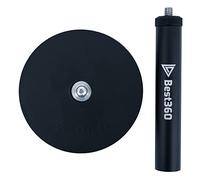 Best360 Support de caméra magnétique circulaire avec revêtement en caoutchouc de 88 mm et entretoise en aluminium de 10 cm, compatible avec Insta360 X5/X4/X3/ONE RS-1" / GoPro MAX, Hero 13, support de