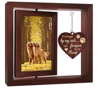 Bestac Cadre commémoratif pour animal de compagnie - Cadeau commémoratif rotatif pour chien et chat, cadre photo créatif pour animaux perdus, souvenir durable, idéal pour honorer votre ami à fourrure