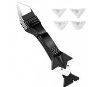 Bestac Ensemble d'outils de calfeutrage en silicone - Applicateur 3 en 1 pour salle de bain, cuisine et joint d'étanchéité de fenêtre - Comprend un grattoir en acier inoxydable et un extracteur de