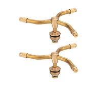 BestAlice Lot de 2 pulvérisateurs rotatifs automatiques à 3 bras, rotation à 360 degrés, buse d'arrosage pour jardin
