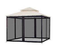 BestAlice Moustiquaire avec Fermeture Éclair pour Auvent de Camping Tente avec Moustiquaire pour Patio Gazebo Auvent et Tente pour Camping en Plein Air et Jardin(A-300x300x220cm)