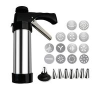 BestAlice Spritz Kit de presse à biscuits pour pâtisserie, ensemble de presse à biscuits avec 13 disques à biscuits et 8 douilles, machine à biscuits et décoration