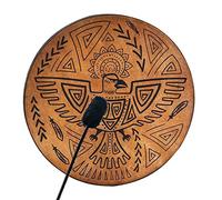 BestAlice Tambour Shaman, 25,4 cm, décoration arbre de vie, tambour à main avec bague, tambour de chaman instrumental, cadeau pour les amateurs de musique