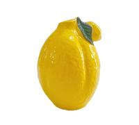 BestAlice Vase en Céramique de Citron, Vase Unique en Forme de Citron pour la Décoration, Vase en Forme de Fruit pour Fleurs, Faux Vase de Décoration de Citron pour Centres de
