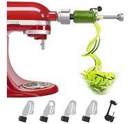 Bestand Lot de 5 pinces à spirales compatibles avec le mixeur KitchenAid Livré avec pelure, âme et tranche, trancheuse à légumes (pas de spiraliseur de marque Kitchaid)