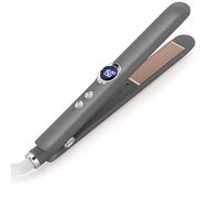 BESTBOMG 2 en 1 Lisseur Cheveux & Boucleur, Fers à Lisser avec écran LED, Plaques en Céramique, Chauffe Rapide, 12 Réglages de Température 150 °C à 210 °C(Noir)