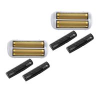 BESTBOMG Pièce De Rechange Lot de Feuilles de Rechange et Cutter en Aluminium de Titane Compatible avec Andis (TS-1) Pro Foil Lithium Titanium Foil Rasoir(2 Pièces)