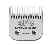 BESTBOMG Tête de Coupe Peignes de Rechange compatible avec Oster Animaux Tondeuse, Lames de Rechange Compatible avec Wahl Tondeuse, Lame en Céramique Compatible avec Andis Tondeuse(4FC 9,5 mm)