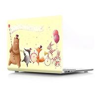 Bestcatgfit [Animal Series Newest Air 13 Hard Shell Coques with Keyboard Cover pour Newest MacBook Air 13 inch (Models: A1932) - Animal Orchestra