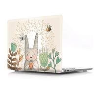 Bestcatgfit [Animal Series Old Air 13 Hard Shell Coques with Keyboard Cover pour Macbook Air 13 inch (Models: A1369,A1466) Old Version - Love Rabbit