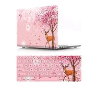 Bestcatgfit [Cherry Blossoms Series Retina 12" Hard Shell Coque with Keyboard Cover pour Macbook 12 inch with Retina Display (Models: A1534) - C