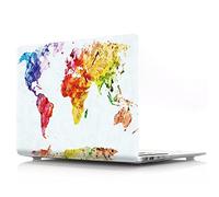 BestCatgift Air 13 Hard Shell Coque with Keyboard Cover pour Macbook Air 13 inch (Models: A1369,A1466) Old Version,Watercolor Word Map