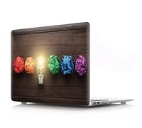 BestCatgift Air 13 Hard Shell Coque with Keyboard Cover pour Macbook Air 13 inch (Models: A1369,A1466) Old Version,Bulb-D