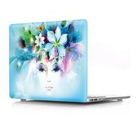 BestCatgift Hard Shell Coque with Keyboard Cover pour Macbook 12 inch with Retina Display A1534 (Newest Version 2017/2016/2015),Flowers Girl-B