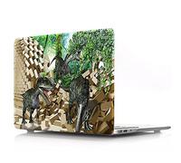 BestCatgift Pro 13 Hard Shell Coque with Keyboard Cover pour Newest Macbook Pro 13 inch with/Without Touch Bar (Model:A1989,A1706,A1708),3D Velociraptor