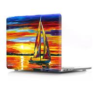 BestCatgift Pro 13 Retina Hard Shell Coque with Keyboard Cover pour MacBook Pro 13 inch with Retina Display No CD-Rom (Models: A1502,A1425),Sailboat