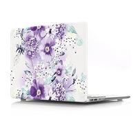 BestCatgift Pro 15 Hard Shell Coque with Keyboard Cover pour Newest Macbook Pro 15 inch with/Without Touch Bar (Model: A1990/A1707),Wisteria Flower