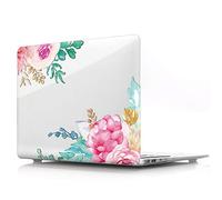 BestCatgift Pro 15 inch Coque, Pro 15 Clear Transparent Coque with Flower pour Old MacBook Pro 15 inch with CD-ROM (Model: A1286) - O