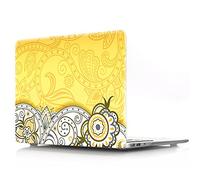 BestCatgift Pro 15 Retina Hard Shell Coque with Keyboard Cover pour MacBook Pro 15 inch with Retina Display No CD-Rom (Model: A1398),Yellow Flower