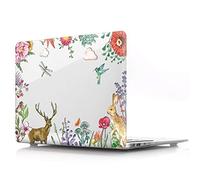 BestCatgift Pro Retina 13 inch Coque, Pro 13 Retina Clear Transparent Coque with Flower pour MacBook Pro 13 inch with Retina Display No CD-Rom (Models: A1502,A1425) - K