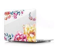 BestCatgift Pro Retina 13 inch Coque, Pro 13 Retina Clear Transparent Coque with Flower pour MacBook Pro 13 inch with Retina Display No CD-Rom (Models: A1502,A1425) - M