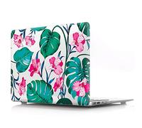 BestCatgift Pro Retina 15 inch Coque, Pro 15 Retina Clear Transparent Coque with Flower pour MacBook Pro 15 inch with Retina Display No CD-Rom (Model: A1398) - C