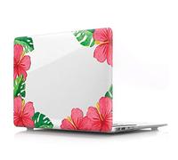 BestCatgift Pro Retina 15 inch Coque, Pro 15 Retina Clear Transparent Coque with Flower pour MacBook Pro 15 inch with Retina Display No CD-Rom (Model: A1398) - D