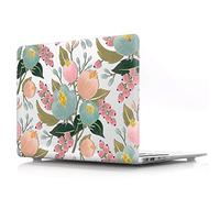 BestCatgift Pro Retina 15 inch Coque, Pro 15 Retina Clear Transparent Coque with Flower pour MacBook Pro 15 inch with Retina Display No CD-Rom (Model: A1398) - H
